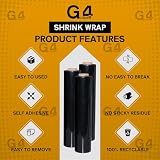G4GADGET 2 Pack 400mm x 150m Premium Black Pallet Shrink Wrap 17µm view 4