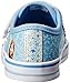 Disney Frozen Elsa and Anna Hook-and-Loop Sneaker, Blue/Silver, 10 M US Toddler