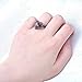 Bamos Women's Red Lab Stone Heart-Shaped Best Friend Black Gold Plated 7MM7MM Promise Womens Rings Size 9