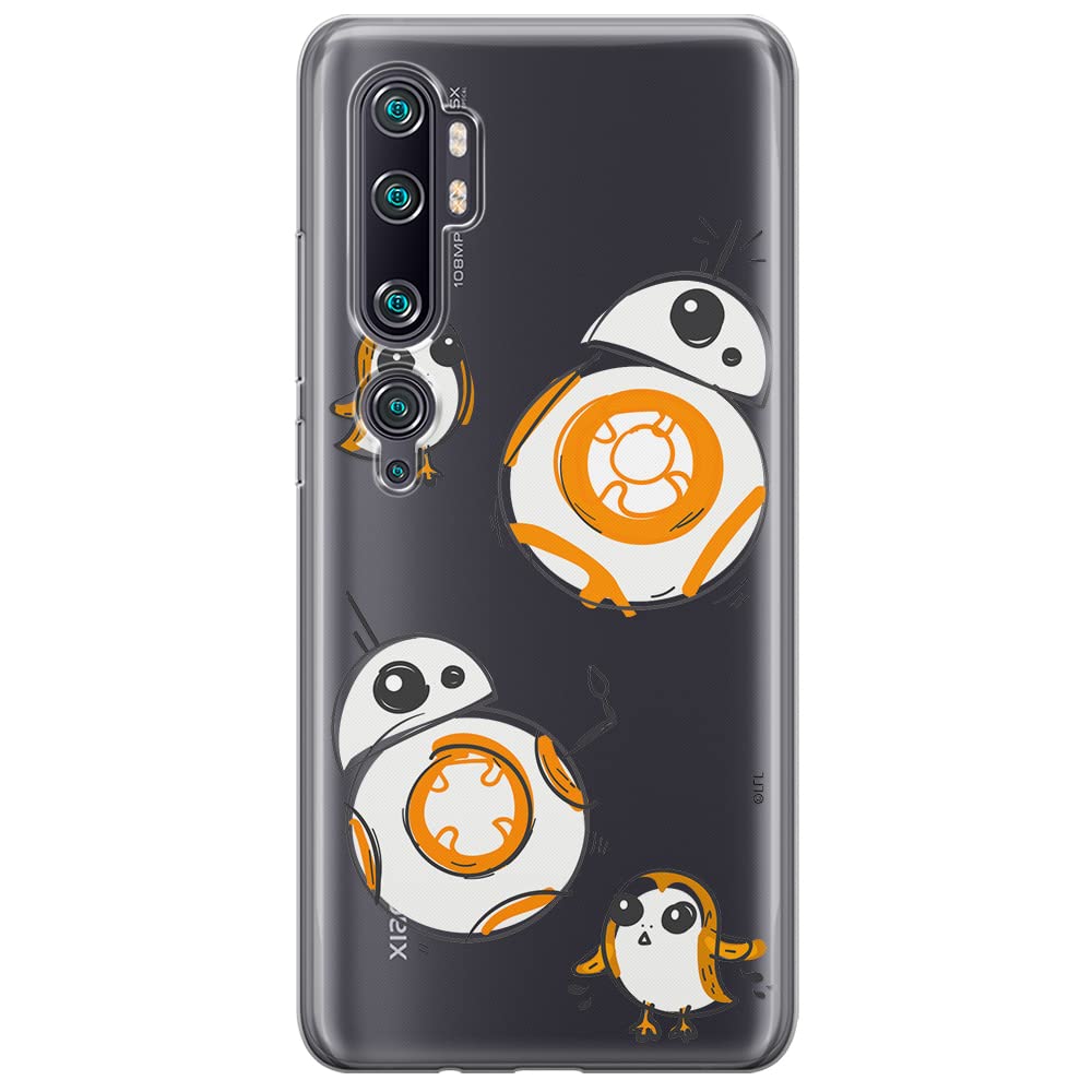 ERT GROUP mobile phone case for Xiaomi MI NOTE 10 / MI NOTE 10 PRO original and officially Licensed Star Wars pattern BB 8 010 optimally adapted to the shape of the mobile phone, partially transparent