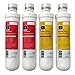 Aquatic Life Twist-In RO/RODI Replacement Cartridges - Includes 2 Carbon Block Filters and 2 Sediment Cartridges, 3 and 4-Stage Reverse Osmosis Deionization Systems