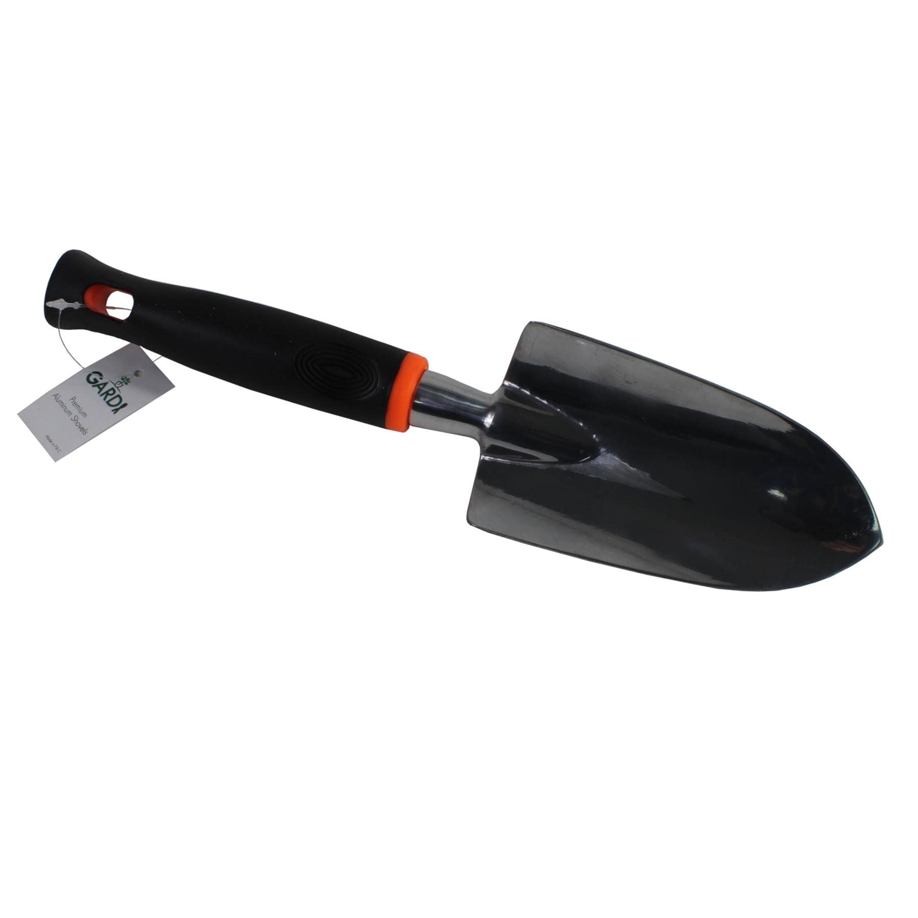 Gardi Black & Orange Hand Trowel for Weeding, Moving, Planting & Digging