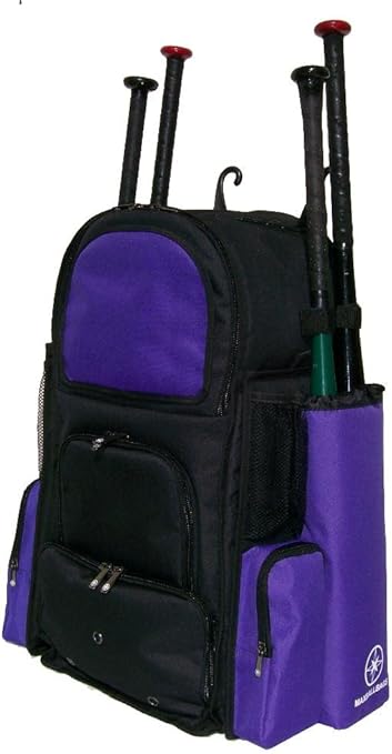 purple bat bag