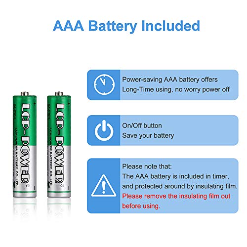 HomeMall Digital Dual Kitchen Timer, Cooking Timer, Dual Count Up