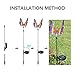 SOLARMKS Garden Solar Lights Outdoor Decorative Stake Lights,Chameleon Multi-Color Changing LED Fairy Garden Lights,3 Pack Solar Fiber Optic Butterfly Garden Decorative Lights