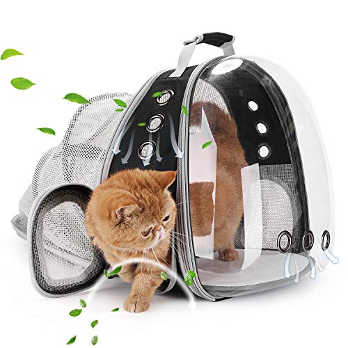 Lollimeow Pet Carrier Backpack, Bubble Backpack Carrier, Cats and