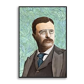 Framed Canvas Home Artwork Decoration Famous Person PortraitCanvas Wall Art for Living Room, Bedroom - 16x24 inches