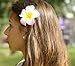 3.5 inch Life-Like Foam Pink Flower Hair Barrette