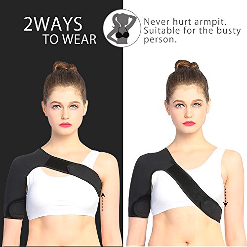 Doact Shoulder Brace Support Wrap AC Joint Rotator Cuff Brace for Women
