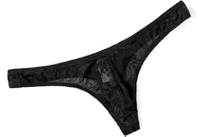 MuscleMate Men's Lace Thong G-String Undie, No Visible Lines