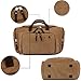 Duffle Bag 20.8'' Large Canvas Travel Tote Luggage Men's Weekender Travel Duffle Bag(khaki)