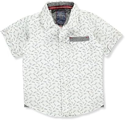 Faze 1 Baby Boys' "Paper Planes" S/S Button-Down - white, 18 months