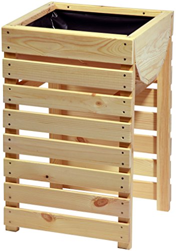 Dobar Decorative Wooden Raised Bed (Pine) Great for the Garden: Table Patch Kit for Vegetables, Herbs, Flowers, Flower Beds for Patio, Balcony Border