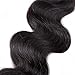 VRVOGUE Brazilian Body Wave 3 Bundles of Brazilian Virgin Hair Grade 7A 100% Unprocessed Human Hair Weave Extensions Natural Color