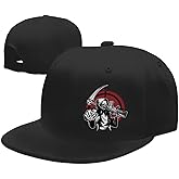 Death Skull Classic Snapback Hats for Men Flat Bill Hats for Women Snapback Snap Backpack Black Trucker Dad Baseball Cap