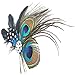 JISTL Unique Design of Peacock Feather Hair Accessories for Women