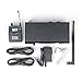 Xtuga BK510 Single Channel in Ear Monitor System UHF 100-Channel Wireless Professional in-Ear Monitor System USB and White Color Earbud Headphones