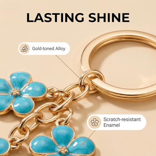AYEUPZ Gifts for Women Stainless Steel Keychain Engraved Lucky Amulet Motivational Keychain Encouragement Gift Cheer Gift