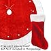 Ivenf Christmas Stockings, 2 Pcs 19 inches Classic Red and White Mercerized Velvet with Extra Thick Plush Stockings, for Family Holiday Xmas Party Decorations