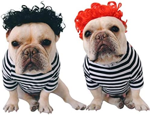 Dog Hair Color Costume Soft Synthetic Hair Colorful Short Curly