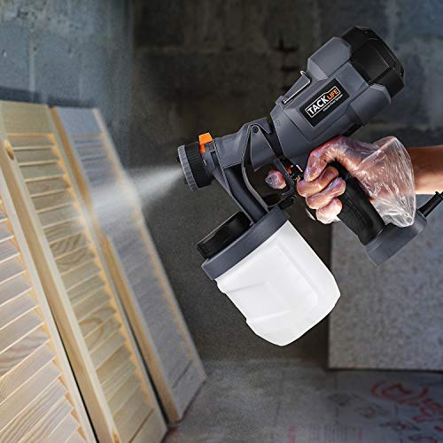 Paint Sprayer, TACKLIFE 500 Watt Spray Gun, Electric Spray Gun with 3