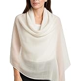 NPIA Certified 100% Cashmere Pashmina Shawl Wrap for Women from Nepal- Lightweight Soft Scarf for Evening Dresses Weddings