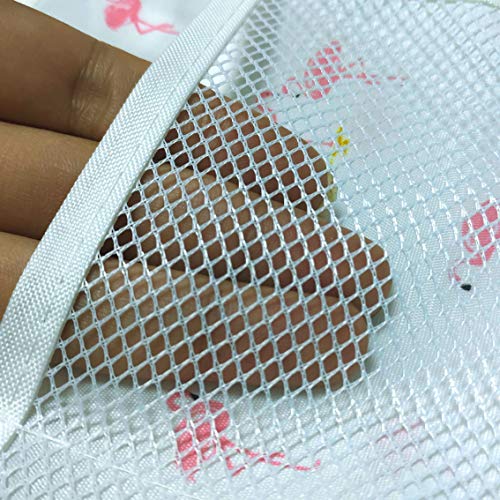 BB Brotrade Hanging Closet Organizers,Dual-Sided Hanging Underwear Organizers with Hanger,25 Mesh Pockets for Storage Bra, Socks,Lingerie,Makeup and Dorm Room Accessories (White)