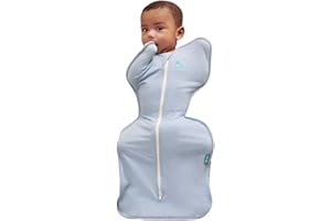 Love to Dream Swaddle UP, Baby Sleep Sack, Self-Soothing Swaddles for Newborns, Snug Fit Helps Calm Startle Reflex, Newborn Essentials must-haves, Lite 0.2 TOG, Sleep Sack, 8-13 lbs, Soft Blue