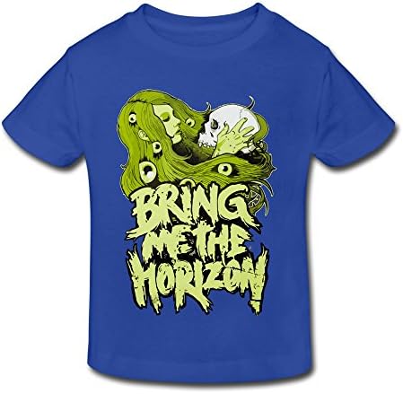 RoyalBlue Ninva Little Boys Girls 100% Cotton Bring Me The Horizon T Shirts For Toddlers Size 4 Toddler