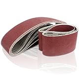 Coceca 12PCS Sanding Belts 4-Inch x 36-Inch ,8PCS of 80 Grit, 4PCS of 150 Grit Aluminum Oxide Sanding Belt , For Belt sander
