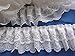 YYCRAFT Pack of 15y 3-Layer Pleated Organza Lace Edge Trim Gathered Mesh Chiffon Ribbon