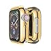 360° All-Round Protection for iWatch Screen Protector - Ultra-Slim Plating TPU Protective Bumper Case Cover for Apple Watch Series 4 40MM/44MM (Gold, Apple Watch Series 4 44MM)
