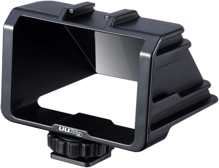 UURig Vlog Selfie Flip Screen with Cold Shoe for Mirrorless Camera for Video Youtuber, black - Image 3