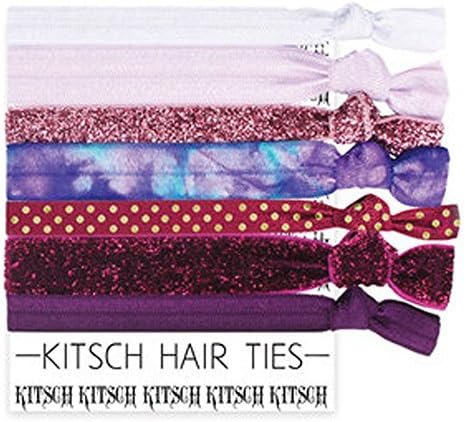 Amazon Co Jp キッチュ Kitsch ヘアタイ ヘアゴム 5本セット Premium Hair Tie Mauve Mix 服 ファッション小物