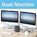 FITUEYES Computer Monitor Riser Stand with Height Adjustable Desktop for Laptop Dual Monitors Xbox One/Component/Flat Screen TV -2 Pack,DT103803GC