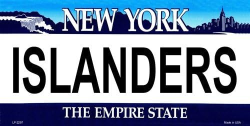LP-2297 ISLANDERS New York Novelty o58LXIj State phma4bk Background Vanity Metal License Plate Tag Sign sign metal plate licence ytr456 783ghty 6" x 12" standard automotive aluminum metal novelty IxyIvxH6hQ license plate with 4 holes for easy mounting. Use this novelty license plate to personalize the front of your vehicle or embellish gVBXsaGG with ribbon or string and instantly turn it into a sign.
