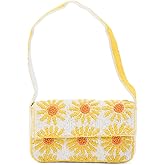 SOL and MER Beaded Shoulder Bag, Magnetic Closure