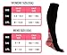 REEHUT Compression Socks (20-30mmHg) for Men & Women - Great for Running, Nursing, Medical, Athletic, Edema, Flight Travel, Pregnancy and Shin Splints (Black & Pink, L/XL)