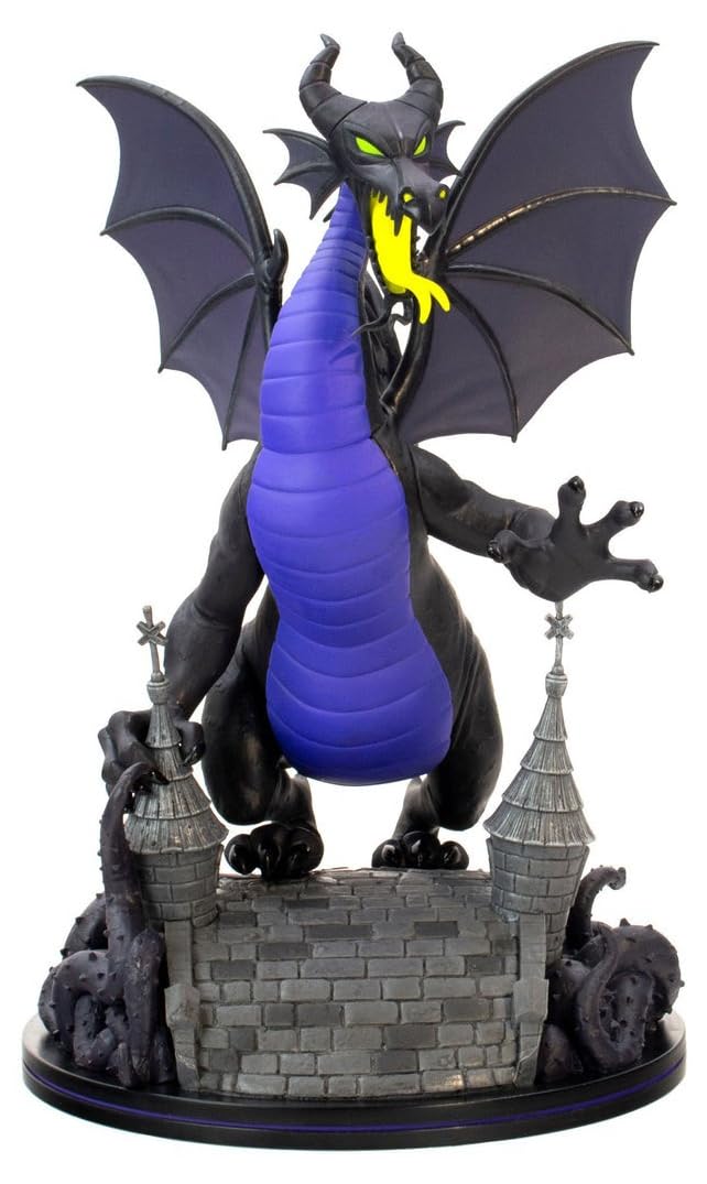 Quantum Mechanix Maleficent Dragon Q-Fig Max Elite Standard,Black & Purple