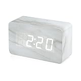 OCT17 Marble Pattern Alarm Clock, Fashion