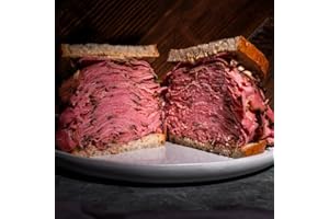 Carnegie Deli New York Pastrami Sandwich Kit | Pastrami, Rye Bread, Mustard & Pickles (Serves 4)