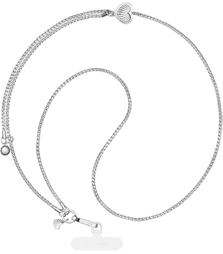Amazon.com: CASETiFY Curb Chain Wrist Strap - Glossy Silver : Cell