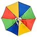Funny Party Hats Umbrella Hat - Fishing Umbrella Hat for Kids and Adults - Elastic, Rainbow Colors