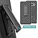 Galaxy S10 Plus Holster Case, ZASE Belt Clip Case for Samsung S10+ Plus 6.4 Tough Super Slim Protective Cover Armor Defender Strong Belt Clip [Kickstand] (Black Holster Combo Case)