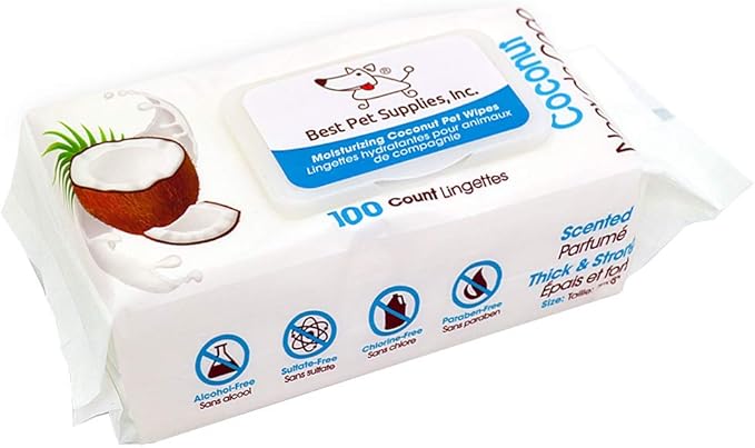 coconut dog wipes