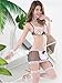 BeLuring Womens 2 Pieces Lingerie Black French Maid Costume Sexy Halloween Dress