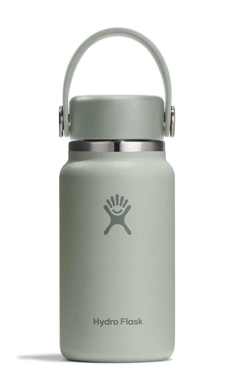 Photo 1 of Hydro Flask Micro Bottle - Insulated Mini Leak Proof Flask for Purse or Pocket in 6.7 Oz Agave Green
