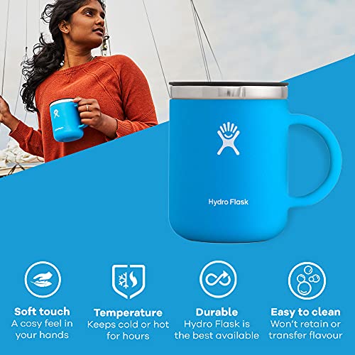 Hydro Flask Travel Coffee Mug 354 ml (12 oz), Stainless Steel & Vacuum