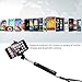 Stalion Pocket-Size Bluetooth Selfie Stick for Smartphones - Jet Black