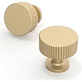 Talentedeco 10 Pack Brushed Gold Kitchen Cabinet Knobs Cabinet Pulls Drawer Knobs Cabinet Hardware Zinc Knobs for Dresser Drawers
